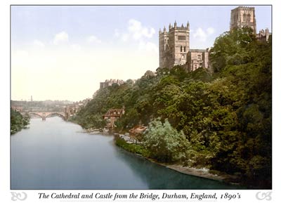Durham Cathedral and Castle from the bridge, England