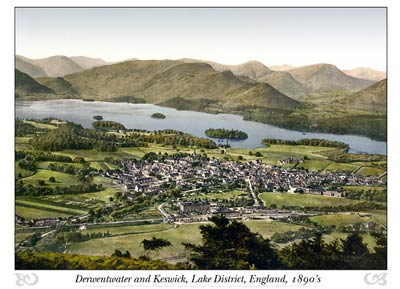 Derwentwater and Keswick, Lake District, England