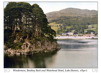Windermere, Brathay Rock and Waterhead Hotel, Lake District, Eng