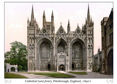 Peterborough Cathedral (west front), England