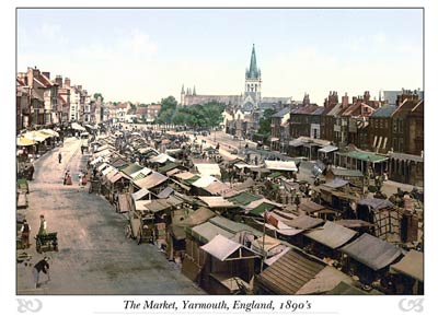 The market, Yarmouth, England