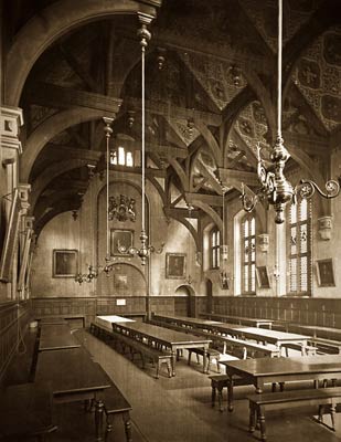 Gonville and Caius College Cambridge, Dining Hall by architect A