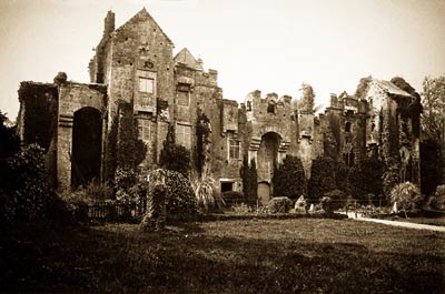 Compton Castle, Devonshire antique photograph