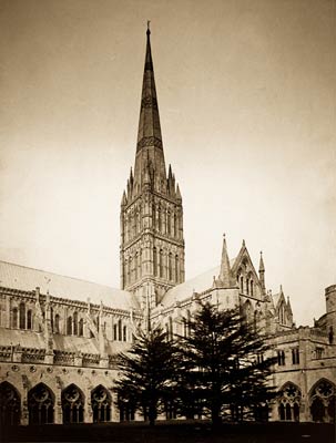 Salisbury Cathedral and Cloisters victorian era