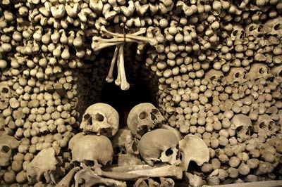 Skull bell Church of Bones Prague