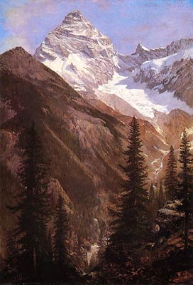 Canadian Rockies, Asulkan Glacier Albert Bierstadt