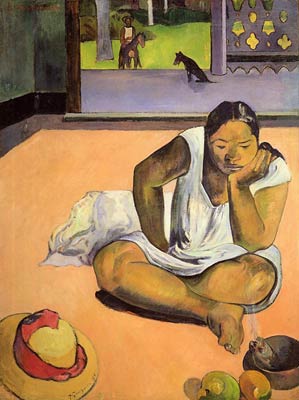 Te Faaturuma aka The Brooding Woman Paul Gauguin