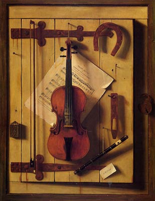 Violin and Music aka Music Literature William Harnett
