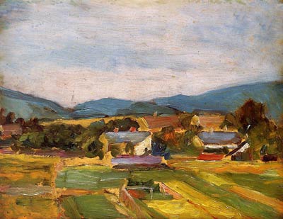 Landscape in Lower Austria Egon Schiele