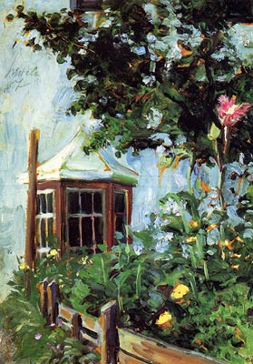 House with a Bay Window in the Garden Egon Schiele