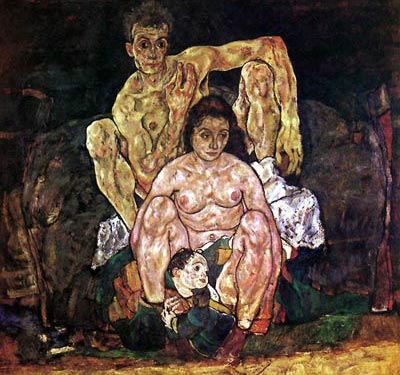 The family of the artist Egon Schiele