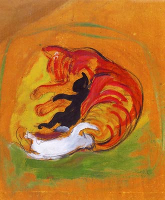 Cat with kittens Franz Marc