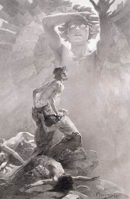 Final design for sixth allegorical panel Alphonse Mucha