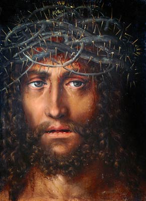 Head of Christ with Crown of Thorns Lucas Cranach the Elder