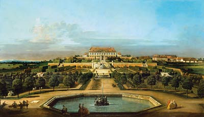 The Schloss Hof, Garden Side Bernardo Bellotto