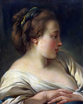 Head of a Young Girl Francois Boucher