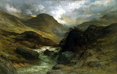 Gorge in the Mountains Gustave Dore