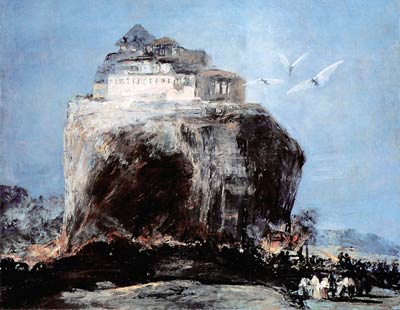 Attack on a Castle on a Rock Francisco Goya
