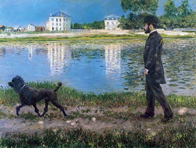 Richard Gallo and his Dog at Petit Gennevilliers Gustave Cailleb
