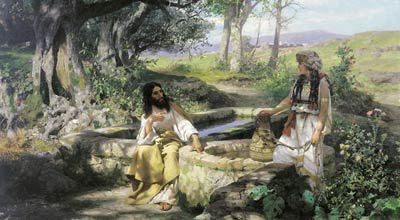 Christ and the Samaritan Woman at the Well Henryk Siemiradzki