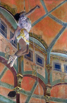 Miss La La at the Cirque Fernando Edgar Degas