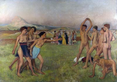 Young Spartans Exercising Edgar Degas