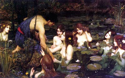 Hylas and the Nymphs (1896) John William Waterhouse