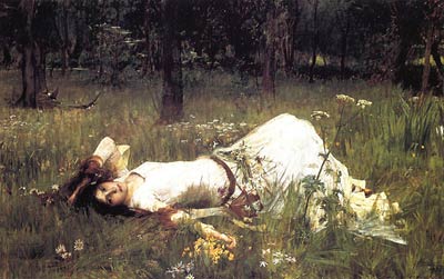 Ophelia 1889 John William Waterhouse