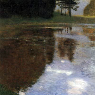 Little Lake in Front of the Castle Gustav Klimt