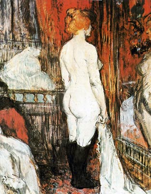 Nude Standing before a Mirror Henri de Toulouse-Lautrec