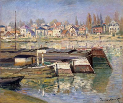The Seine at Asnieres Claude Monet
