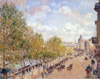 Quay of Malaquais in the Sunny Afternoon Camille Pissarro