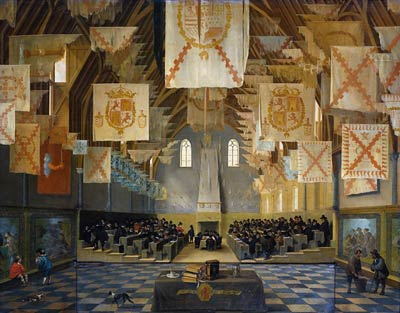 Ridderzaal in 1651 Dirk van Dele