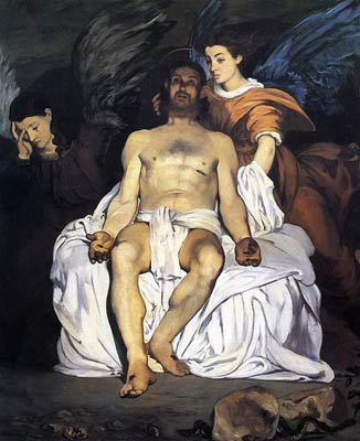Dead Christ supported by angels Edouard Manet