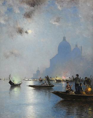 Venedig I skymning Wilhelm von Gegerfelt
