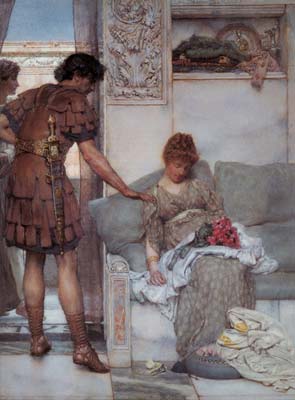 A silent greeting 1889, Alma Tadema Lawrence