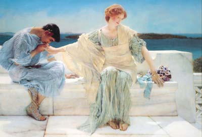 Ask me no more 1906 by Alma Tadema Lawrence