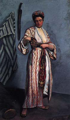 Woman in moorish costume, Frederic Bazille