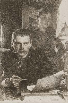 Zorn and his wife