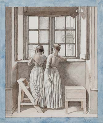 At a Window in the Artist's Studio