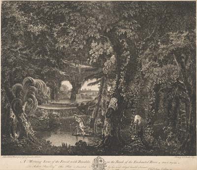 A Morning Scene of the Forest with Rinaldo on the Bank of the En