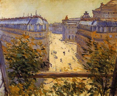 Rue Halevy, Balcony View Gustave Caillebotte