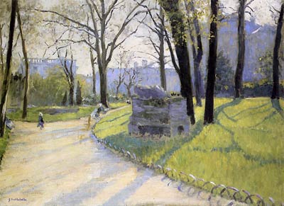 The Parc Monceau Gustave Caillebotte