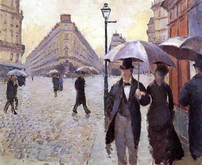 Paris Street- A Rainy Day (study) Gustave Caillebotte