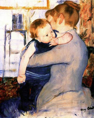 Mother and baby Mary Cassatt