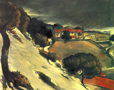 Thaw in LEstaque Paul Cezanne