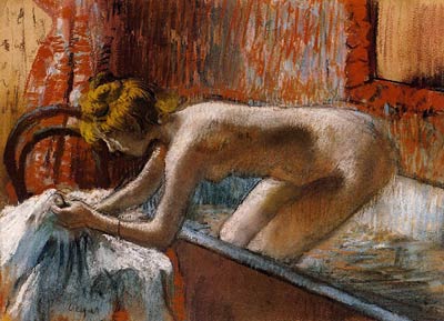 Woman Leaving Her Bath Edgar Degas