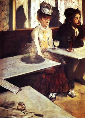 degas Edgar Degas -The Absinthe Drinker Edgar Degas