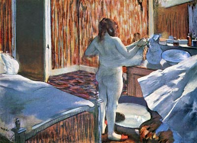 woman with the toilet by Edgar Degas