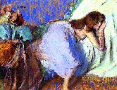 A quiet girl in bed 1893 Edgar Degas